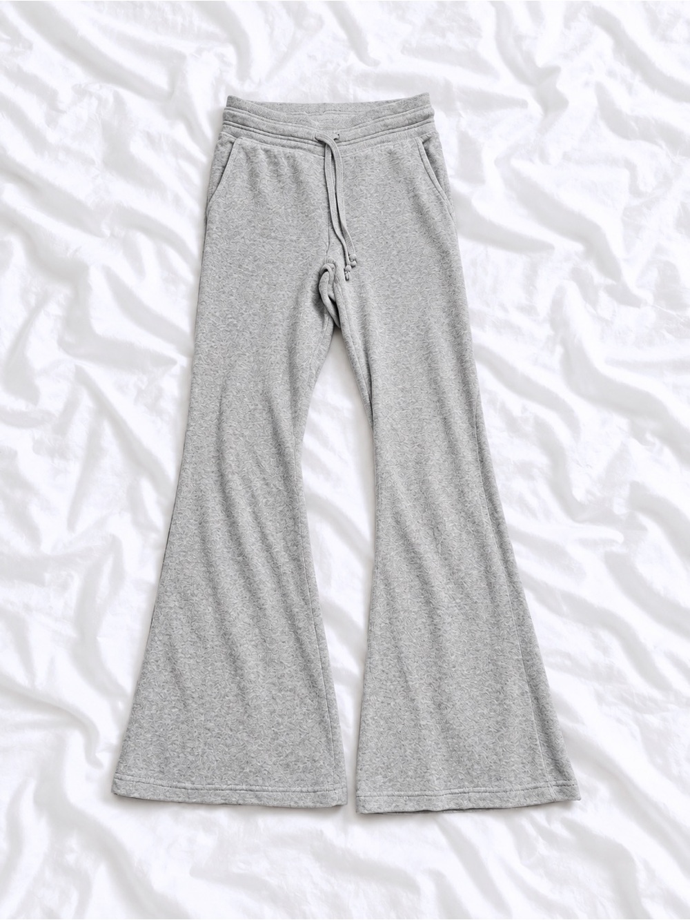 aerie Light Gray Flare Sweatpants